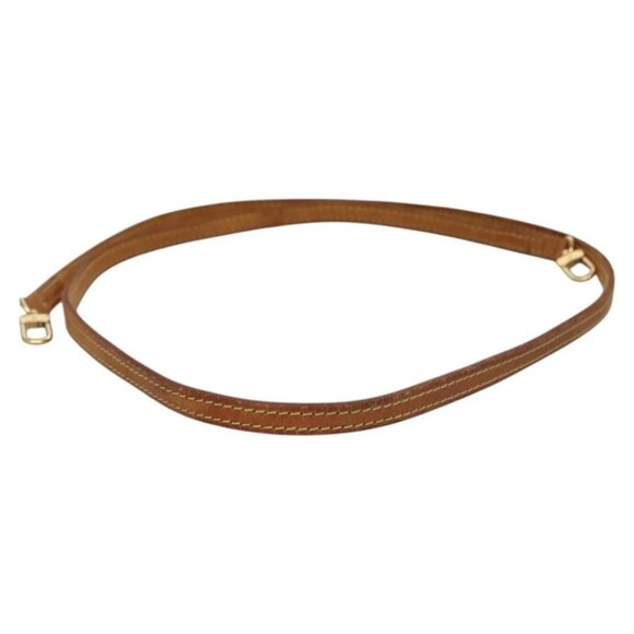 LOUIS VUITTON Shoulder Strap Leather 47.2"" Beige LV Auth 115737 - Picture 2 of 7